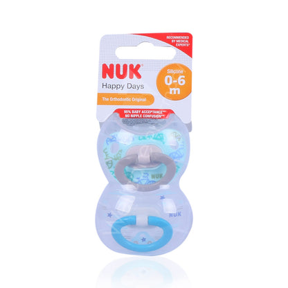 Nuk Happy Days Silicone Pacifier S1 0 To 6M 1'S 10730271