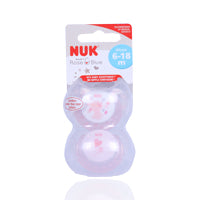 Nuk Rose 6 To 18Months Silicon Soother 2'S