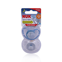 Nuk Space Night Pacifier Boy 0-6M 2'S