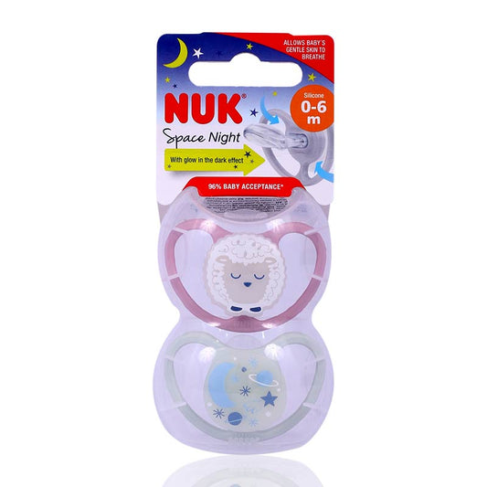 Nuk Space Night Silicon Pacifier 0-6M 2'S