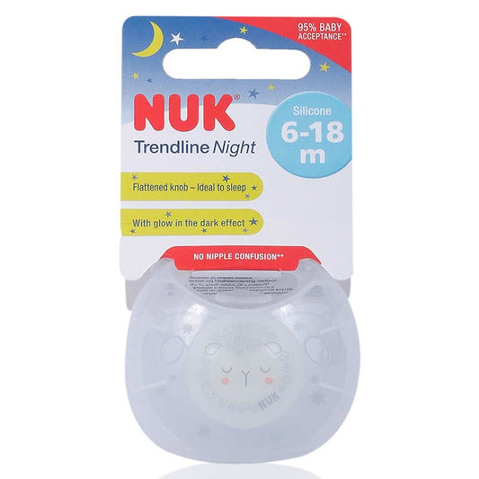 Nuk Trendline Night Silicone Pacifier 6-18M 1'S