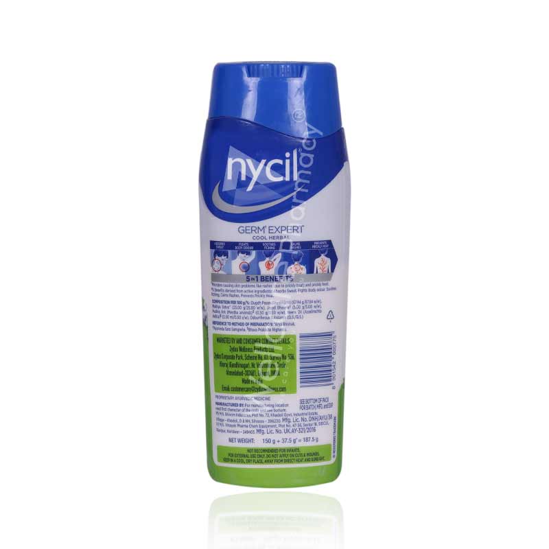 NYCIL HERBAL PRICKLY HEAT POWDER 150G NYCIL HERBAL PRICKLY HEAT POWDER 150G