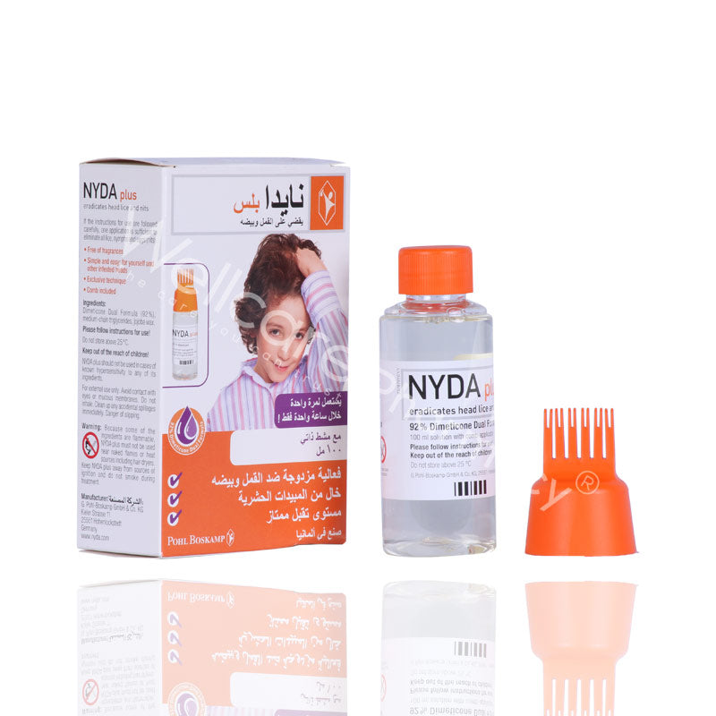 Nyda Plus Lice Solution With Comb Applicator 100Ml