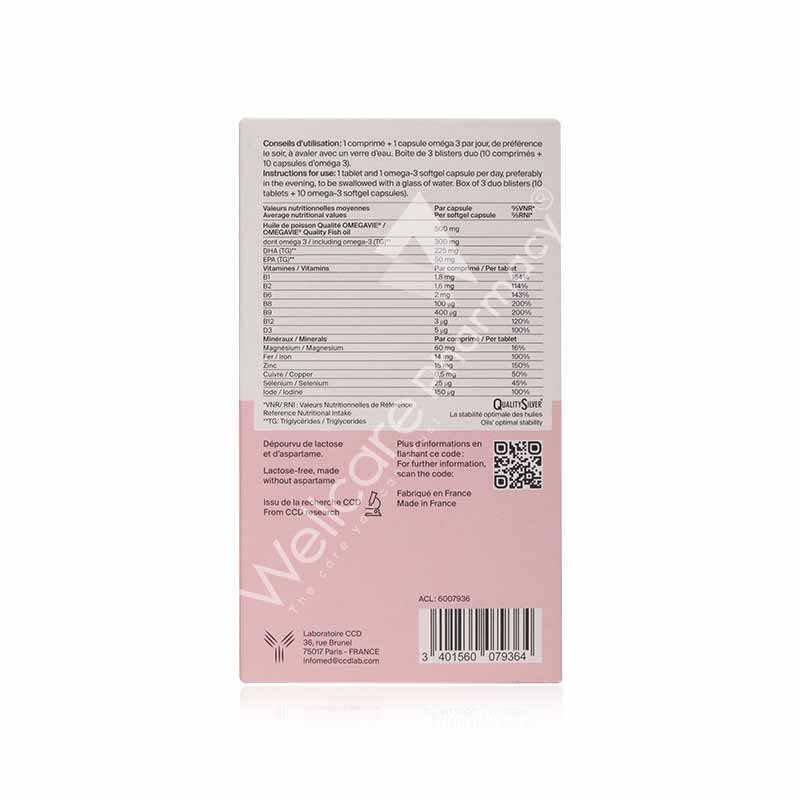 Oligobs Pregnancy Vitamins & Minerals With Omega 3 Softgel 30'S /Tablets 30'S
