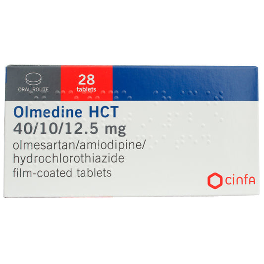 Olmedine Hct 40mg/10mg/12.5mg Tablets 28'S - Wellcare Pharmacy