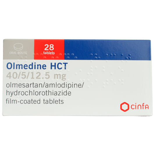 Olmedine Hct 40mg/5mg/12.5mg Tablets 28'S - Wellcare Pharmacy