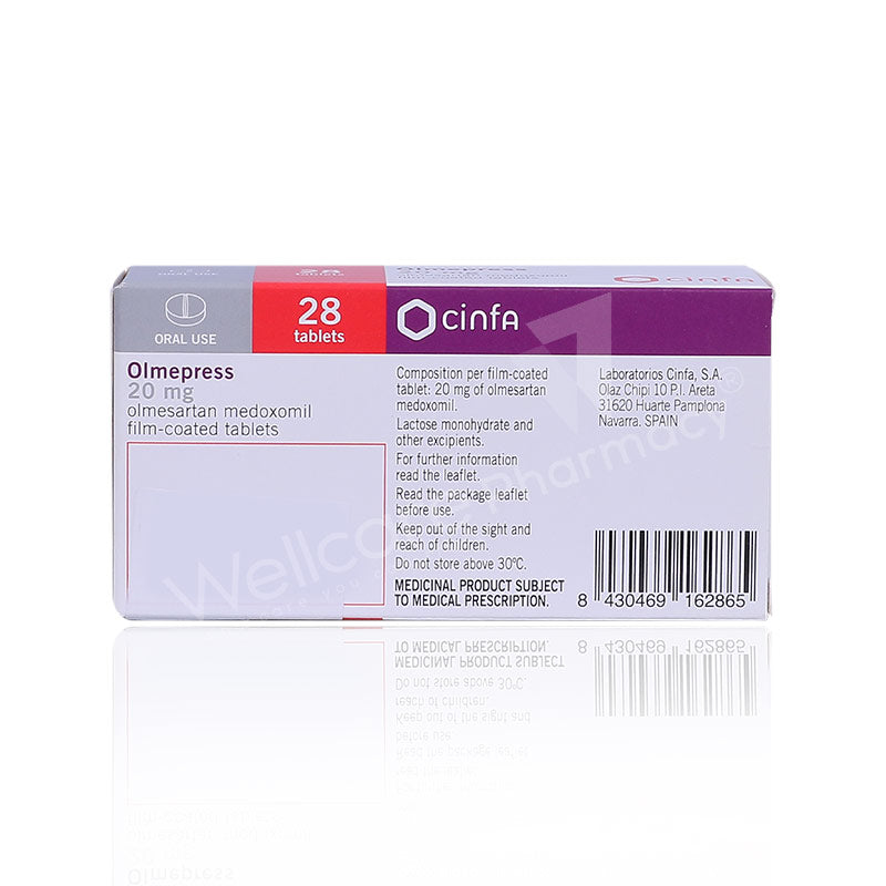 Olmepress 20Mg Tablets 28'S