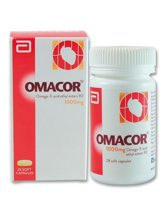 OMACOR 1000MG SOFT CAPSULE 28'S