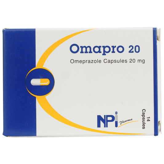 Omapro 20mg Capsules 14'S - Wellcare Pharmacy