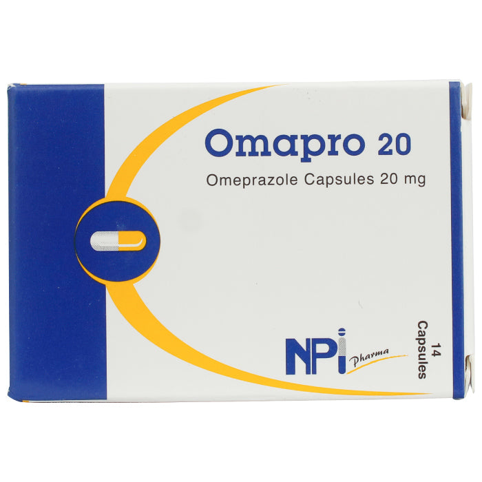 Omapro 20mg Capsules 14'S