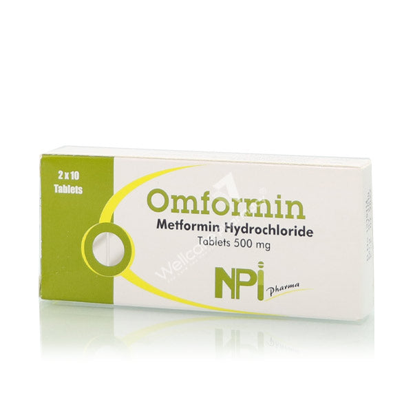 Omformin 500mg Tablets 20'S