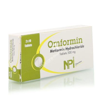 Omformin 500Mg Tablets 20'S