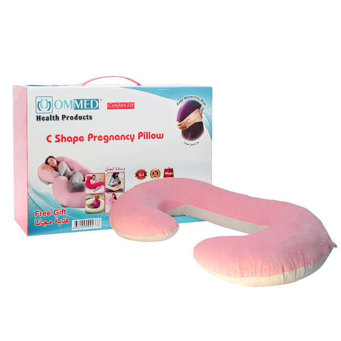 Ommed C Shape Pregnancy Pillow With Free Maternity Belt - Wellcare Pharmacy
