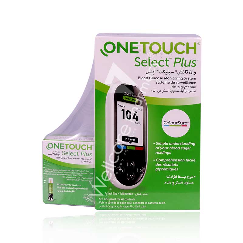 One Touch Select Plus Blood Glucose Monitoring System+50Strips