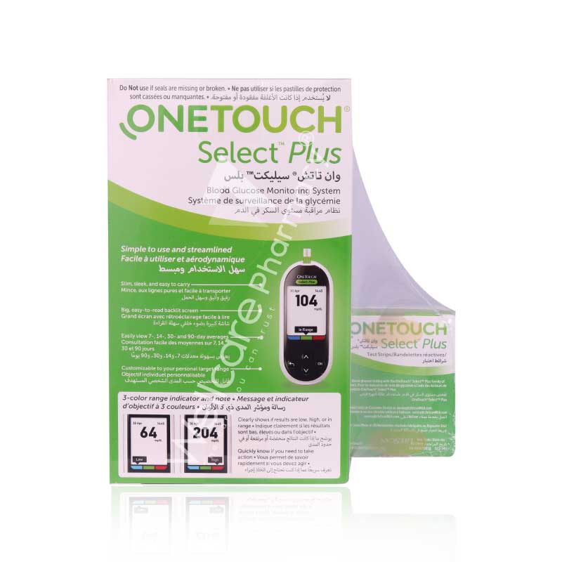 One Touch Select Plus Blood Glucose Monitoring System+50Strips