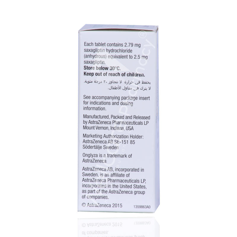 ONGLYZA 2.5MG TAB 1X30'S