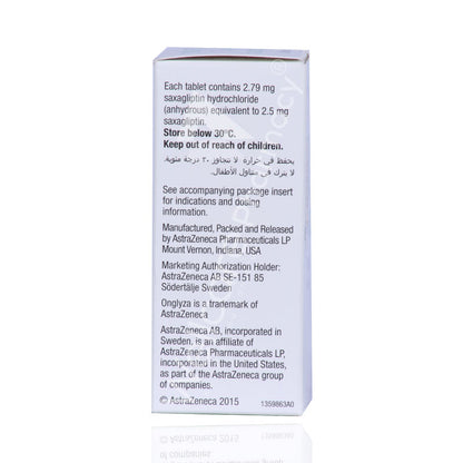 ONGLYZA 2.5MG TAB 1X30'S