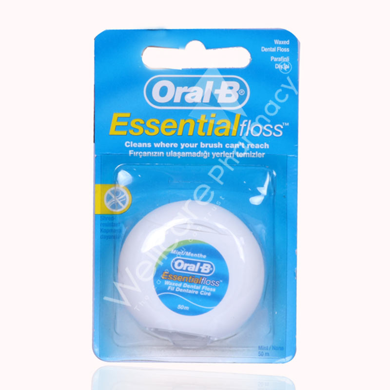 Oral B Esstential Floss Minted Wax 50m