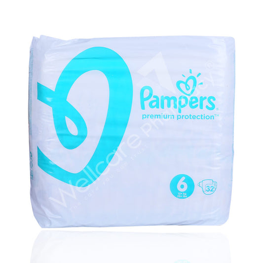 Pampers No 6 Premium Care 13kg And Diaper 32'S