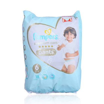 Pampers No 6 Premium Care 16+Kg 18 Pants