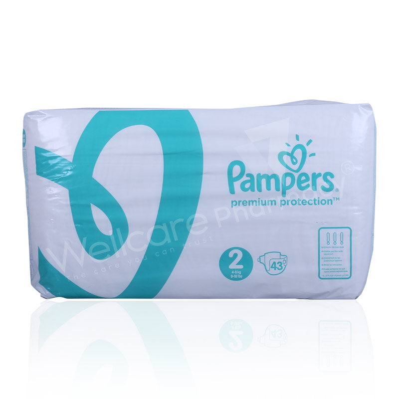 Pampers No2 Premium Care 3 To 8kg Diaper 43'S - Wellcare Pharmacy