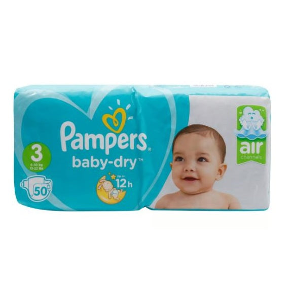 Pampers No3 6-10Kg Diaper 50'S