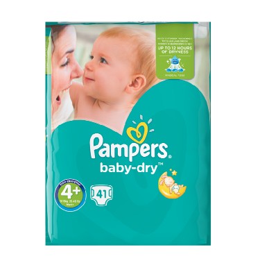 Pampers No4 Diaper 10-15Kg 41'S