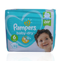 Pampers No6 Baby-Dry 13-18kg 33'S