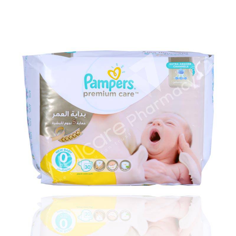 Pampers No Zero Premium Care 30'S Pampers No Zero Premium Care 30'S