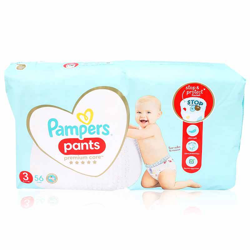 Pampers No3 Premium Care Pants 56'S Pampers No3 Premium Care Pants 56'S