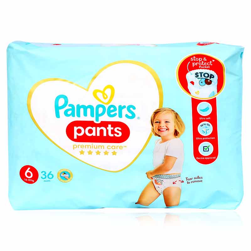 Pampers No6 Premium Care Pants 36'S Pampers No6 Premium Care Pants 36'S
