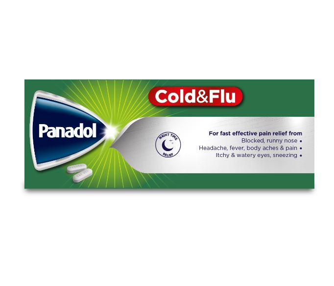 Panadol Cold And Flu Tablets Green 24'S