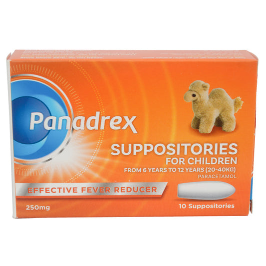 Panadrex 250mg Suppositories 10'S - Wellcare Pharmacy