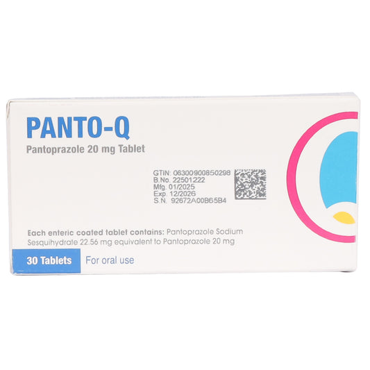 Panto-Q 20mg Tablets 30'S - Wellcare Pharmacy
