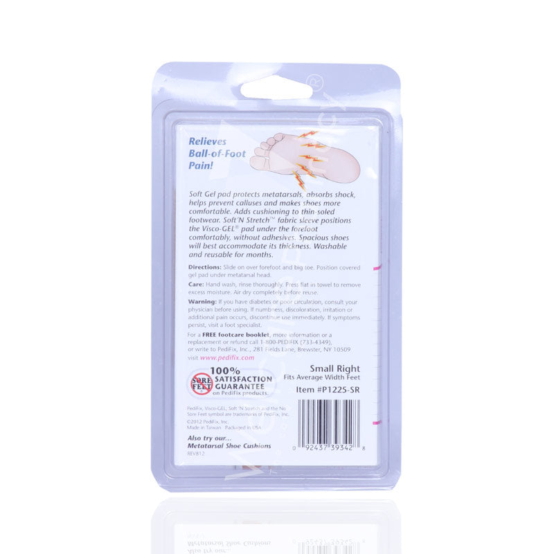 Pedifix Ball Of Foot Protector Sleeve Small Right