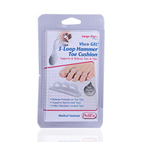 Pedifix P1036 Visco Gel 3 Loop Toe Crest Cushion Large Right