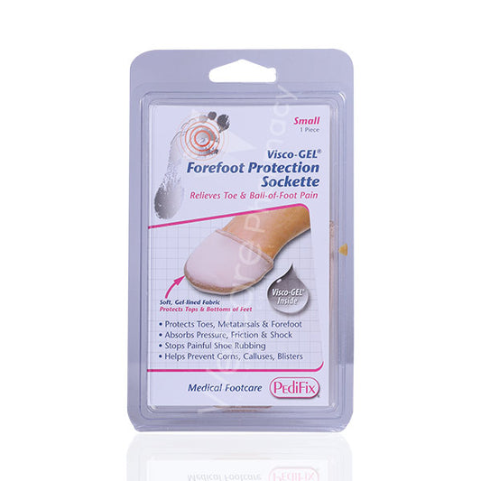 Pedifix P1342 Visco Gel Forefoot Protection Sockette Small