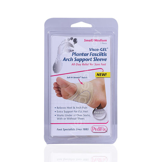 Pedifix P1450 Visco Gel Plantar Arch Support Sleeve S-M