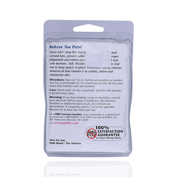 Pedifix P27 Visco Gel Stay Put Toe Spacer Large