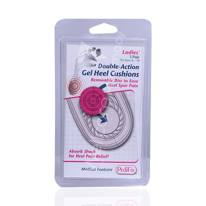 Pedifix P5040 Double Action Gel Heel Cushion Large