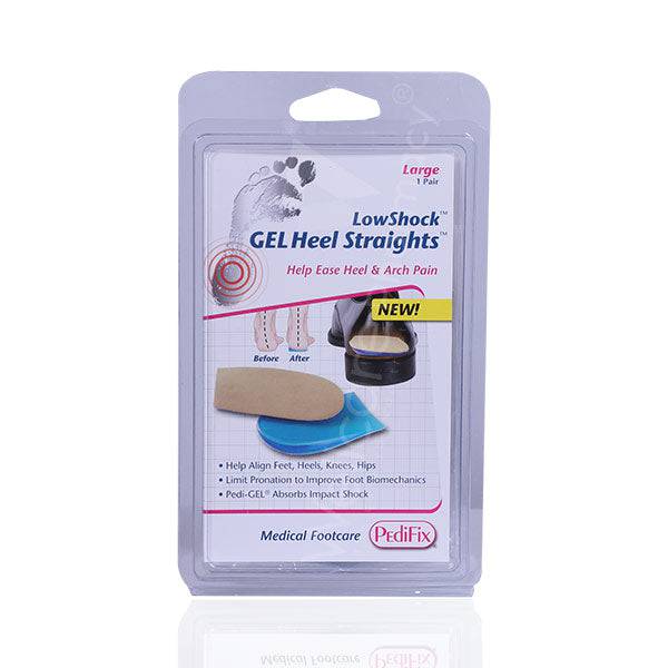 Pedifix P5180 Low Shock Gel Heel Straights Large Pedifix P5180 Low Shock Gel Heel Straights Large