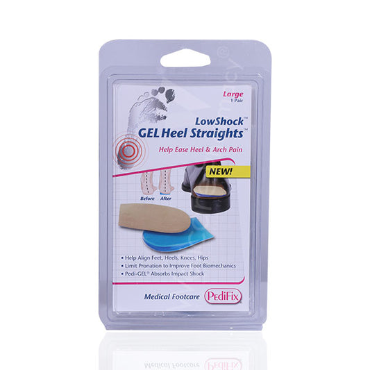 Pedifix P5180 Low Shock Gel Heel Straights Large