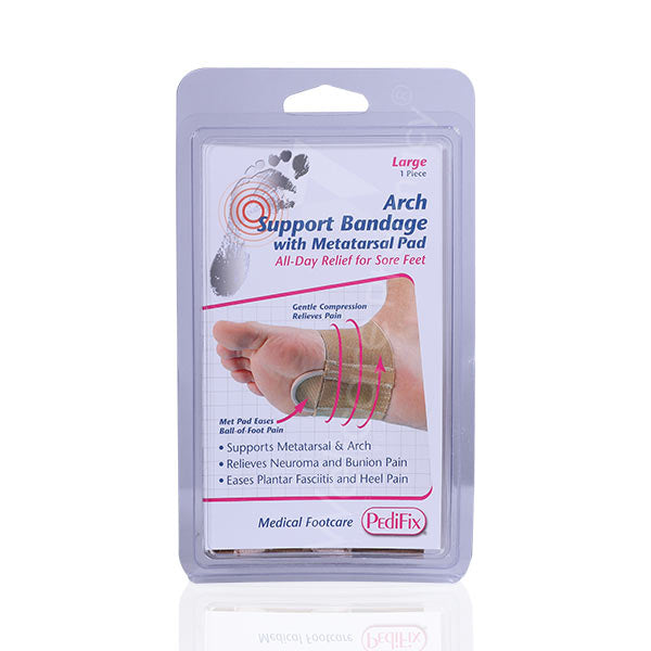 Pedifix P6002 Arch Support Bandage  With Metatarsal Pad Large