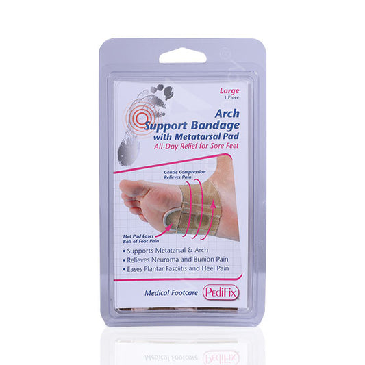 Pedifix P6002 Arch Support Bandage  With Metatarsal Pad Large