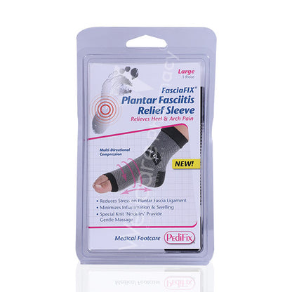 Pedifix P6023 Fascia Fix Plantar Fasciitis Relief Sleeve Large