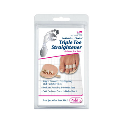 Pedifix Triple Toe Straightener Left Foot