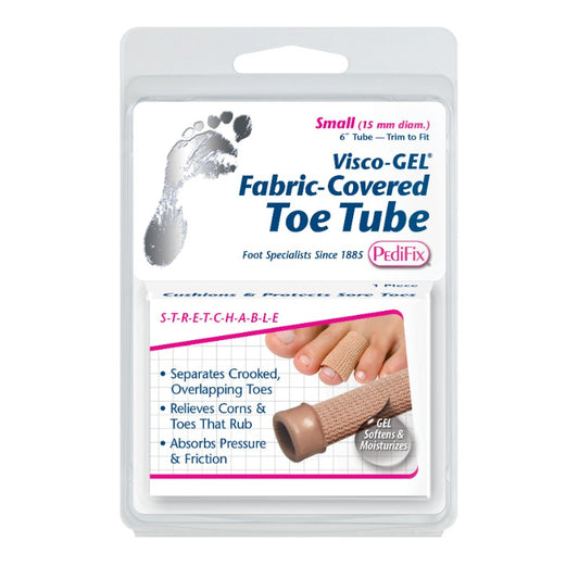 Pedifix Visco Gel Fabric Covered Toe Tube Small
