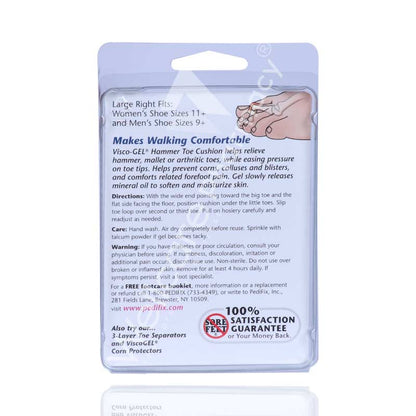 Pedifix Visco Gel Hammer Toe Cushion Bent Support Large