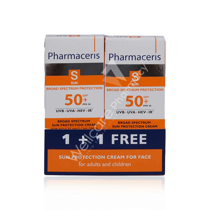 Pharmaceris Spf50+ Sun Protection Cream 50ml 1+1