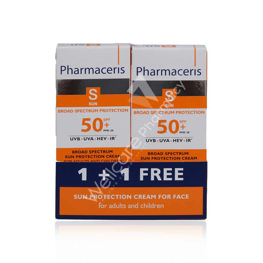 Pharmaceris Spf50+ Sun Protection Cream 50ml 1+1